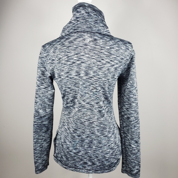 Athleta Space Dye Black Turtleneck Sweatshirt - Picture 9 of 12